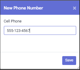 DSH - New phone number window