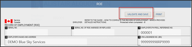 SSC PR - ROE save button