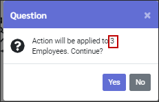 TCH - Action confirmation