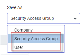 SYH - Field Visibility save as secruity access group