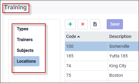 TRH - Training config setup options