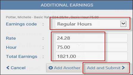 SSC PR - PE addt'l earnings