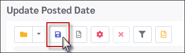 MSH - Posted Date save report settings