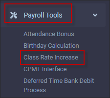 CRH - Class Rate increase