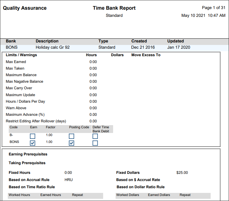 RPH - Time Bank - Report