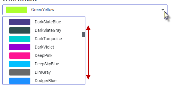 MSH - Options Lines tab colour palette