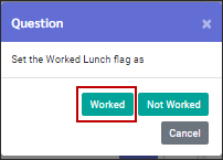 TCH - Worked Lunch Question