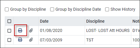 EPH - Discipline printer icon