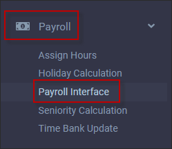 HTML5 - navigate Payroll Payroll Interface