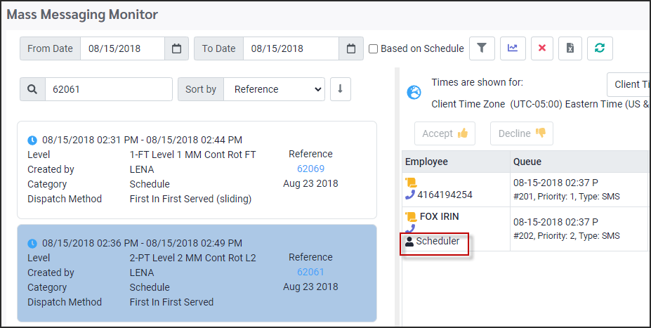 MMH - Scheduler icon on Monitor