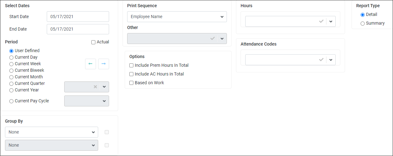 RPH - Payroll Transfer - Configuration