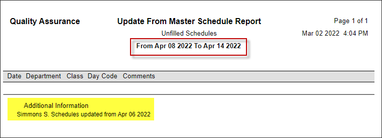 ASH - UFM post process report