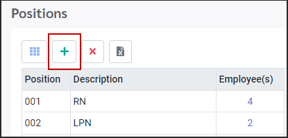 PSH - Positions toolbar