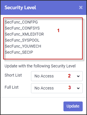 SAH - Update new security functions