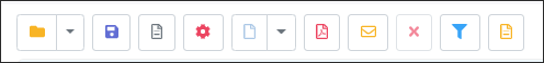 HTML - Process screen toolbar