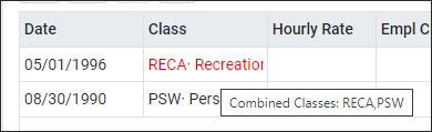 LCH - Combined classes hint in personnel