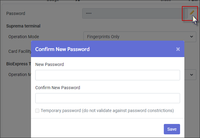 EPH - Confirm new password