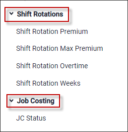 ATH - Shift rotation Job costing