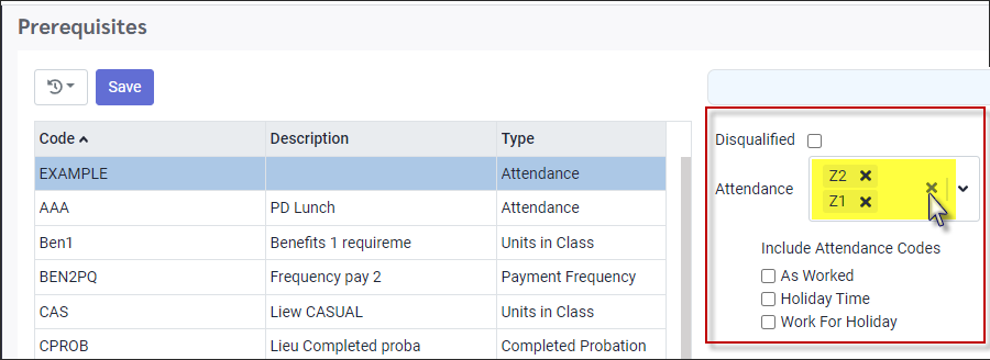 HCH - Attendance Type