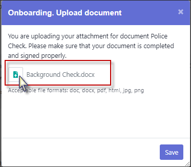 APPC - Onboarding doc upload