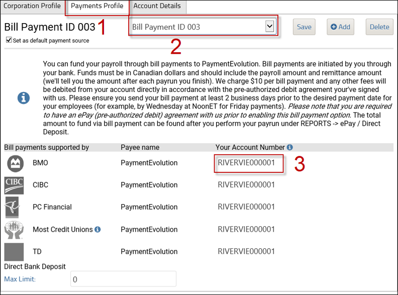 SSC PR - PE account number