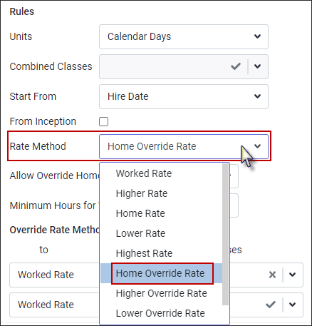 LCH - Rate Method Honme