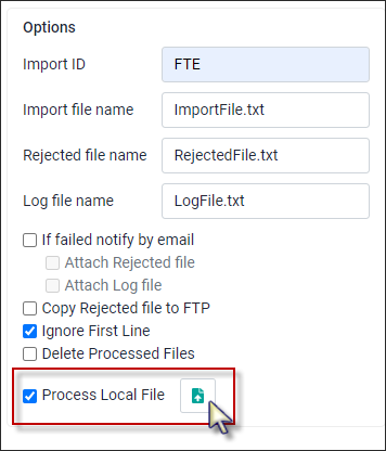 EIH - process local file