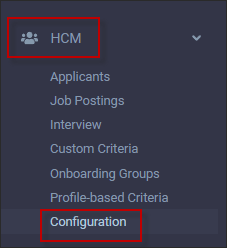 HTML5 - Navigate - HCM Configuration
