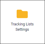 HTML5 - Navigate - Tracking Lists Settings
