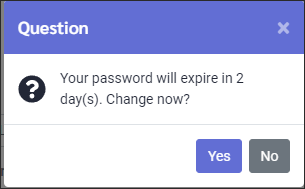 LPH - Password expire in x days