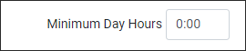 CAH - Min day hours