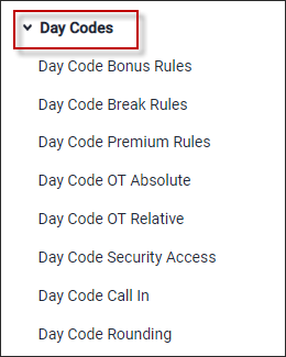 ATH - Day Codes