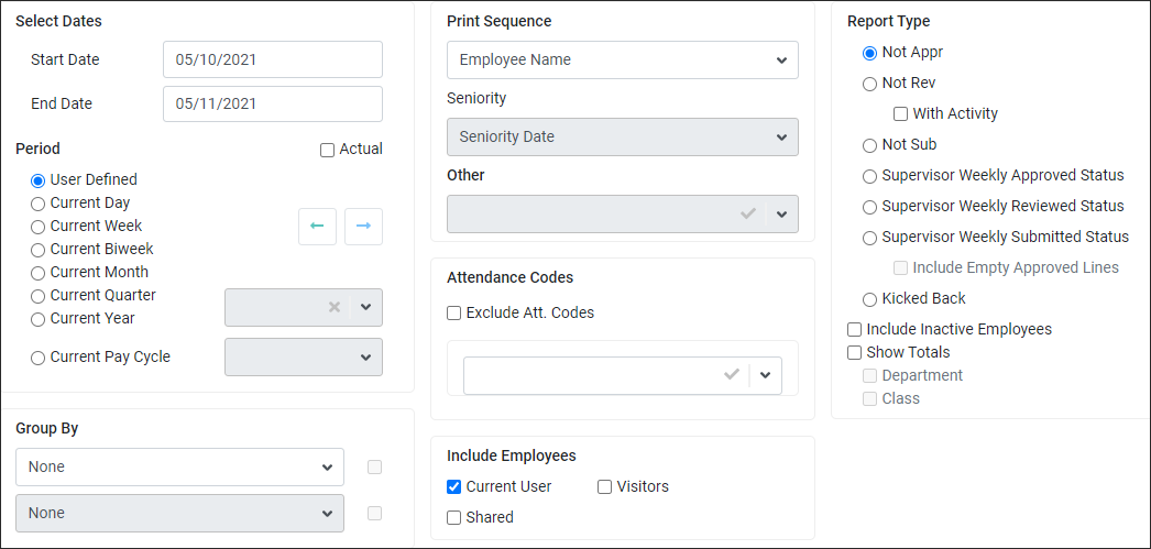 PRH - Approved Reviewed Exceptions - Configuration