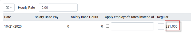 EPH - Hourly Rate sample