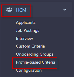 HTML5 - Navigate HCM Profile-based Criteria