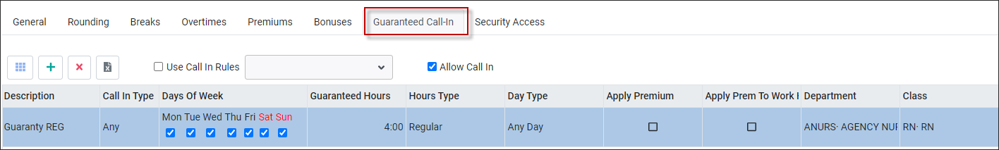 DCH - Guaranteed Call in tab