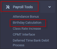 HTML5 - Navigate Payroll Tools Birthday Calc