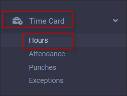 HTML5 - Navigate Time Card Hours